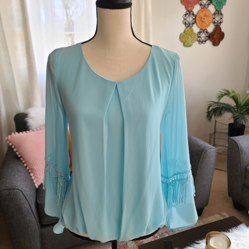 Alyx Spring Blossom Light Blue Tops